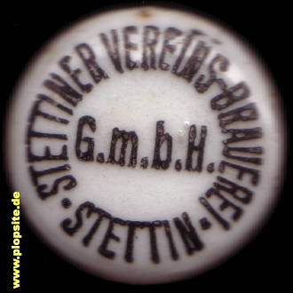 Bügelverschluss aus: Vereins Brauerei GmbH, Stettin, Szczecin, Polen