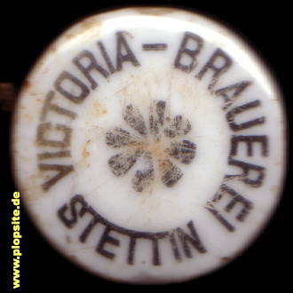 Bügelverschluss aus: Victoria-Brauerei, Stettin, Szczecin, Polen
