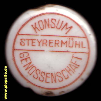 BŸügelverschluss aus: Konsum Genossenschaft, Steyrermühl, Laakirchen, Österreich