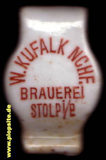 Bügelverschluss aus: Brauerei Wilhelm Kufalk Nachfahren, Inhaber Louis Krause, Stolp, Słupsk, Stôłpsk, Polen