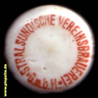 Bügelverschluss aus: Vereins Brauerei GmbH, Stralsund, Hansestadt Stralsund, Deutschland