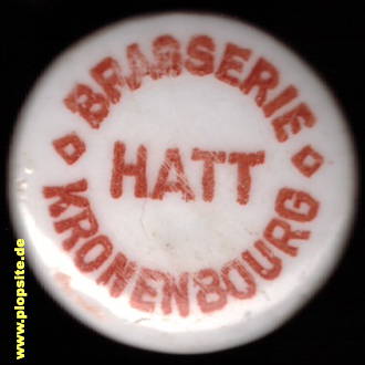 BŸügelverschluss aus: Brasserie de Kronebourg S.A, F.G. Hatt, Strasbourg, Straßburg, Frankreich