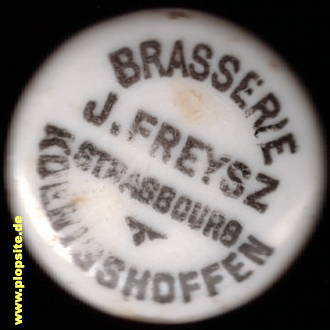 BŸügelverschluss aus: Brasserie J. Freysz, Koenigshoffen, Koenigshoffen - Strassbourg, Königshofen - Straßburg, Frankreich