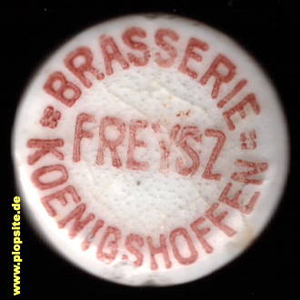 Bügelverschluss aus: Brasserie Jules Freysz, Koenigshoffen, Koenigshoffen - Strassbourg, Königshofen - Straßburg, Frankreich