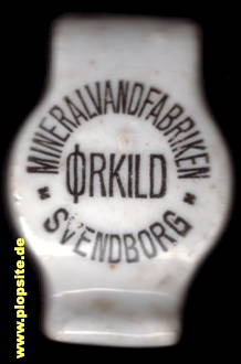 Picture of a ceramic Hutter stopper from: Svendborg, Mineralvandfabriken Ørkild,  DK, unbekannt, Denmark