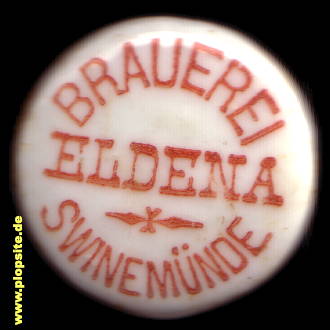 Bügelverschluss aus: Brauerei Eldena, Swinemünde, Świnoujście, Polen