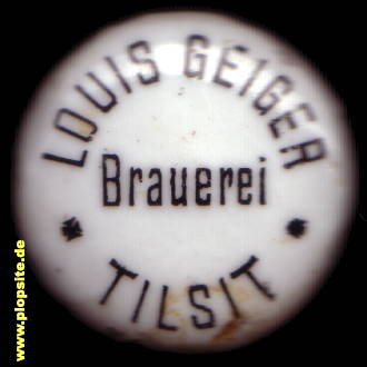 Bügelverschluss aus: Brauerei Louis Geiger, Tilsit, Sowetsk, Советск, Russland