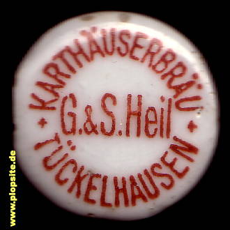 Bügelverschluss aus: Karthäuserbräu G. & S. Heil, Tückelhausen, Ochsenfurt-Tückelhausen, Deutschland