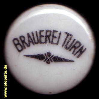 Picture of a ceramic Hutter stopper from: Brauerei, Turn, Teplice, Czech Republic