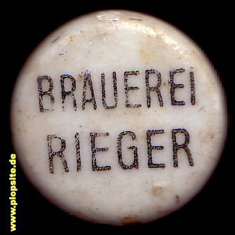 B�ügelverschluss aus: Brauerei Rieger,  DE, unbekannt, Deutschland