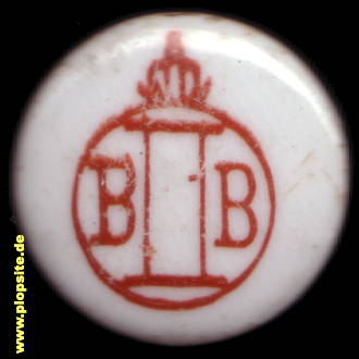Picture of a ceramic Hutter stopper from: B I I B,  DE, unbekannt, Germany