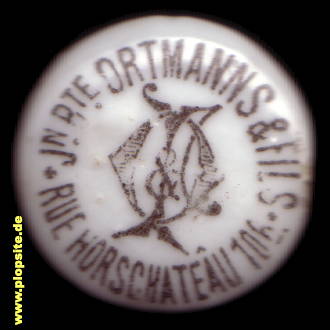 Picture of a ceramic Hutter stopper from: Ortmanns & Fils,  FR, unbekannt, France
