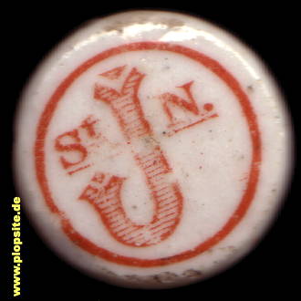 Picture of a ceramic Hutter stopper from: Saint J N St. Jn Stjn,  FR, unbekannt, France