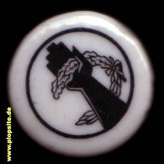 Picture of a ceramic Hutter stopper from: Arm & Kranz,  DE, unbekannt, Germany