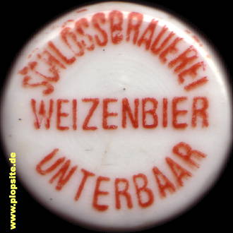 BŸügelverschluss aus: Schloßbrauerei Weizenbier, Unterbaar, Baar, Deutschland