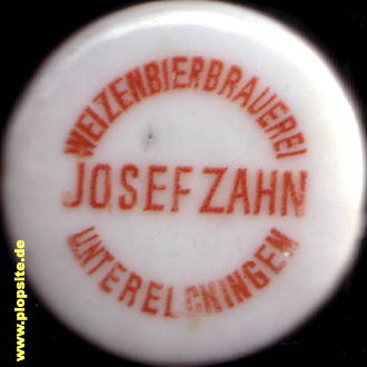 BŸügelverschluss aus: Brauerei zur Traube, Josef Zahn, Unterelchingen, Elchingen, Deutschland