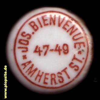 Bügelverschluss aus: Jos. Bienvenue Amherst St.,  US, unbekannt, USA