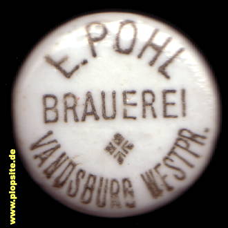 BŸügelverschluss aus: Brauerei E. Pohl, Vandsburg, Więcbork, Polen