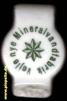 Picture of a ceramic Hutter stopper from: Vejle, Nye Mineralvandfabrik,  DK, unbekannt, Denmark