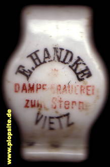 Bügelverschluss aus: Dampfbrauerei zum Stern, E. Handke, Vietz, Witnica, Polen