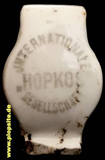 Picture of a ceramic Hutter stopper from: Yhdysoluttehdas Oy, American German „Hopkos“ Company, Viipuri, Выборг, Wyborg, Viborg, Russia