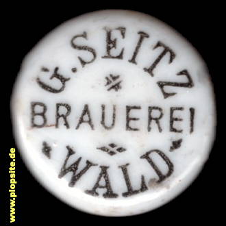 BŸügelverschluss aus: Klosterwald Brauerei, Georg Seitz, Brauhaus Wald, Wald / Hohenzollern, Deutschland
