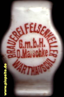 BŸügelverschluss aus: Brauerei Felsenkeller GmbH, D. Marschke, Wartha / Schlesien, Bardo, Bardo Śląskie, Polen
