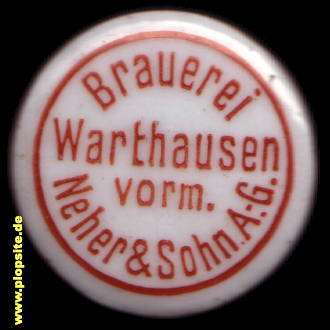 Bügelverschluss aus: Brauerie, vormals Neher & Sohn AG, Warthausen, Deutschland