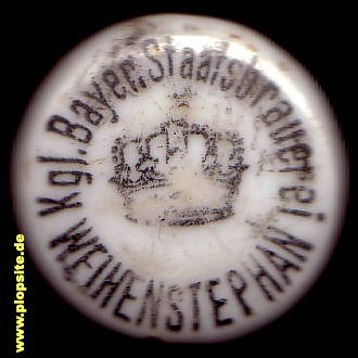 Picture of a ceramic Hutter stopper from: Königlich Bayerische Staatsbrauerei, Weihenstephan, Freising, Germany