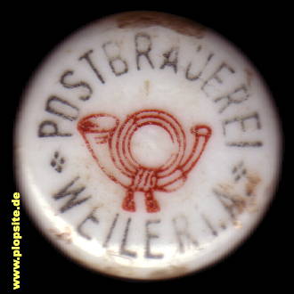 Bügelverschluss aus: Postbrauerei Weiler, Anton Zinth KG, Weiler / Allgäu, Weiler-Simmerberg, Deutschland