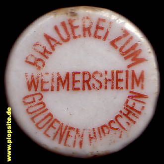 BŸügelverschluss aus: Brauerei zum Goldenen Hirschen, Weimersheim, Weißenburg i.Bay., Deutschland