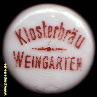 Bügelverschluss aus: Klosterbrauerei Koepff, Weingarten / Württemberg, Deutschland