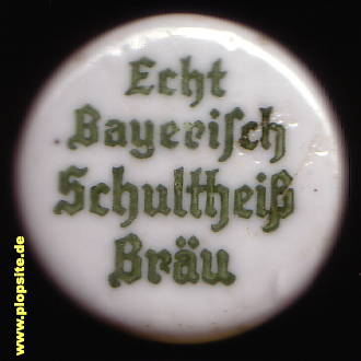 Bügelverschluss aus: Echt Bayerisch Schultheiß Bräu, Weißenbrunn, Deutschland