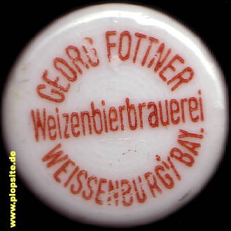 BŸügelverschluss aus: Weizenbierbrauerei Fottner, Weißenburg, Deutschland