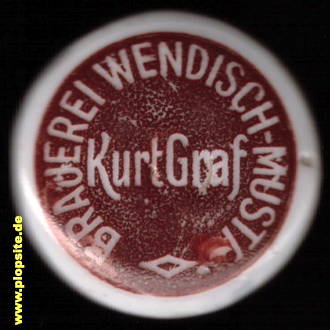 BŸügelverschluss aus: Brauerei Kurt Graf, Wendisch Musta, Birkfähre, Mosty, Polen