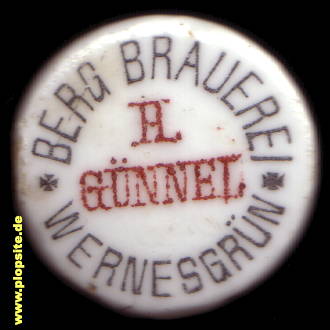 Bügelverschluss aus: Berg-Brauerei H. Günnel, Wernesgrün, Steinberg-Wernesgrün, Deutschland