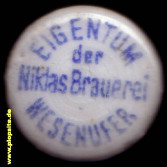 Bügelverschluss aus: Niklas Brauerei, Wesenufer, Wesenurfahr, Österreich