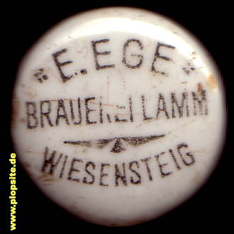 BŸügelverschluss aus: Brauerei Lamm, E. Ege, Wiesensteig, Deutschland