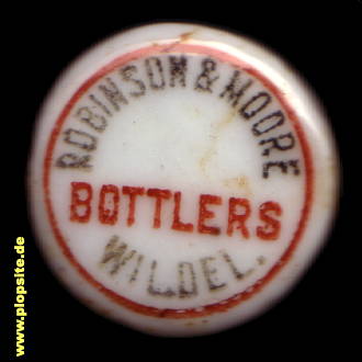 Bügelverschluss aus: Wilmington, DE, Robinson & Moore Bottlers,  US, unbekannt, USA