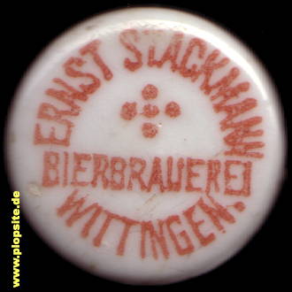 BŸügelverschluss aus: Bierbrauerei Ernst Stackmann  , Wittingen, Deutschland