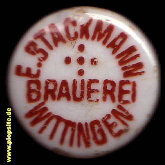 Bügelverschluss aus: Brauerei Ernst Stackmann, Wittingen, Deutschland