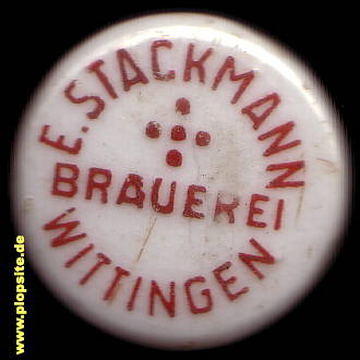 Bügelverschluss aus: Brauerei Ernst Stackmann, Wittingen, Deutschland