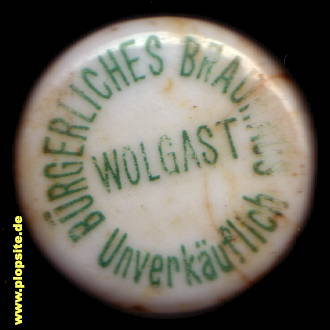 Bügelverschluss aus: Bürgerliches Brauhaus, Wolgast, Deutschland