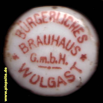 Bügelverschluss aus: Bürgerliches Brauhaus Gbmh, Wolgast, Deutschland