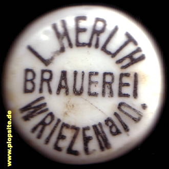 Bügelverschluss aus: Brauerei L. Herlth, Wriezen, Wrietzen, Deutschland