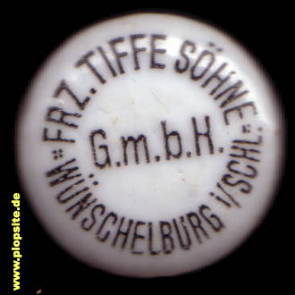 Bügelverschluss aus: Brauerei Franz Tiffe Söhne GmbH, Wünschelburg, Radków, Hrádek, Radkov, Polen