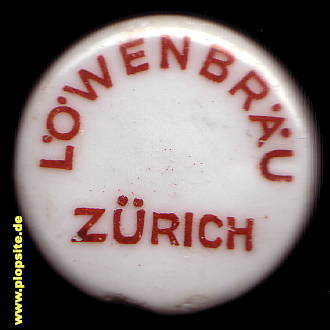 Bügelverschluss aus: Löwenbräu, Zürich, Zurich, Zurigo, Schweiz