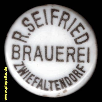 Bügelverschluss aus: Brauerei zur Krone, Rudolf Seifried, Zwiefaltendorf, Riedlingen-Zwiefaltendorf, Deutschland